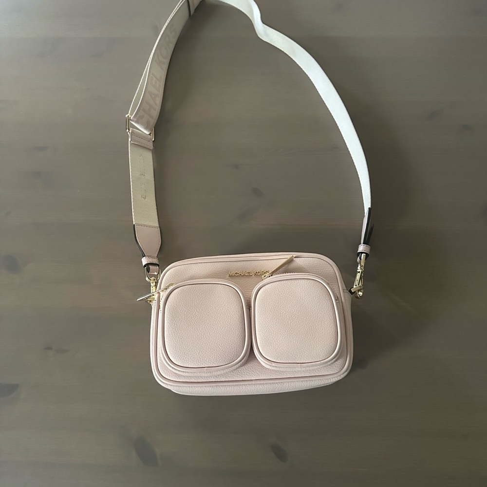 Michael Kors Pink Crossbody Bag with Adjustable Strap